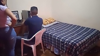 Stepmom Intervenes In My Gaming Session: Secretive Encounter With Stepsister Behind Her Back