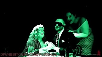 Two Stunning Curvy Women Dominate Their Submissive Partner In A High-Quality Video