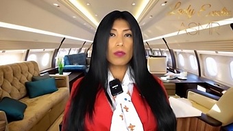 Steamy Journey With A Seductive Flight Attendant With Big Curves