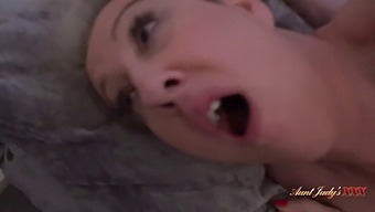 Horny Stepmom Maggie Moon Gets Caught By Her Stepson In A Steamy Video