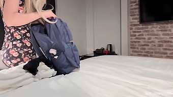 Mature Woman And Young Man Indulge In Intimate Sleepover At Hotel