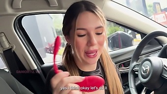 Dani Ortiz Pleasures Herself With A Vibrator In Public