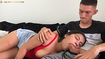 Step Fantasy Fulfilled: Latina Stepsister Gives Blowjob And Swallows Cum