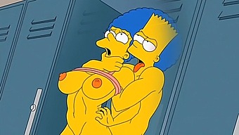Marge, The Seductive Housewife, Enjoys Every Moment As She Gets Covered In Hot Sperm