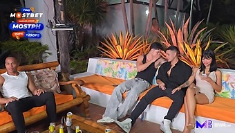 Max Betancur And Tatiana Alvarez In An Amateur Video Of A Cuckold Play.