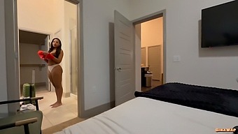 Step-Sis Is Naughty And Didn’t Wear Any Panties To Bed.